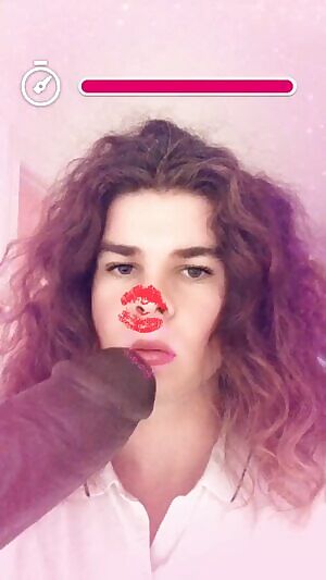 new snapchat filter is fun :p