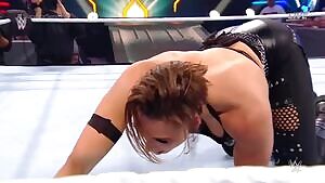 Rhea Ripley on all fours
