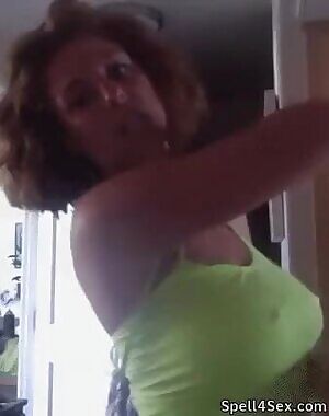 letting one spaghetti strap fall from braless tank