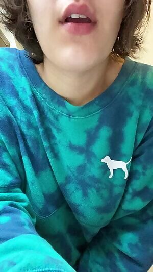 Lick my sensitive little nipples, daddy?