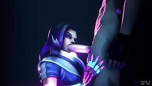 Sombra Deep-Throating