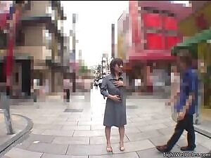 Exposed in a busy street