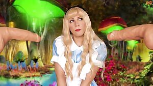 Alice Gags on Tweedle Dee and Tweedle Dum