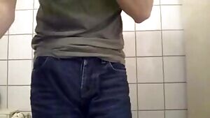 Monster cock and Restroom cum squirt