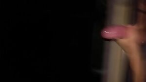 She jerks me off over the balcony. 75ft cum drops