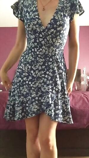 This new dress is perect to do a striptease