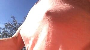 bouncing on my morning hike