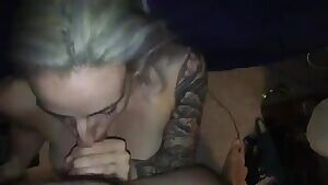 Loved sharing my FWB with a stranger. Watch her suck dick and take a huge load on her chest. Looking for guys in Orlando to share her with!