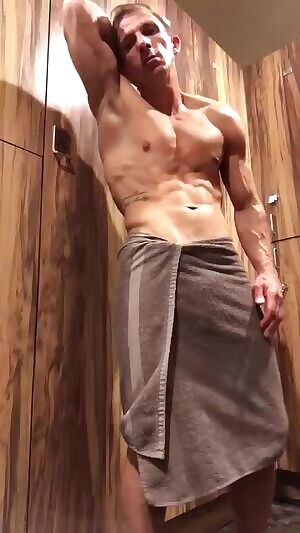 The hung stud at the gym