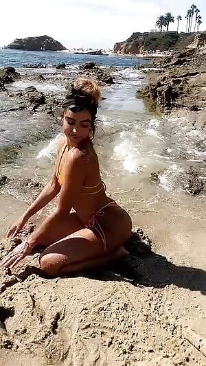 On the beach