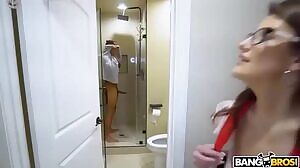 Busty Schoolgirl Peeps Tom