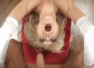 Taking it down her throat