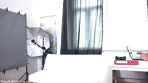 Cute blonde gets an anal pounding