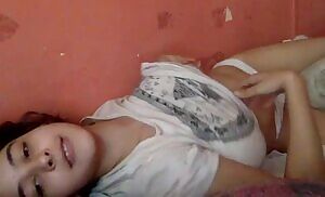 Big Breasted Girl Teasing on Cam