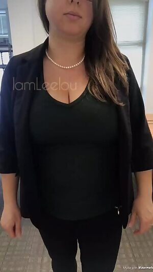 When i’m left in the office by myself, i always get up to no good. plus, titties make me smile.