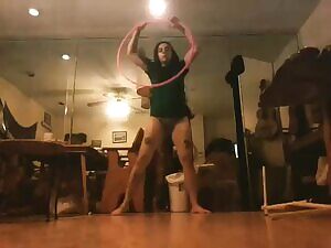 Dancing half naked. That sexy ass in motion...