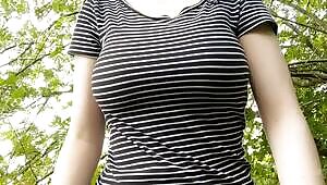 Getting my nips out in the forest