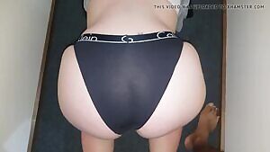 cum on fat ass in panties