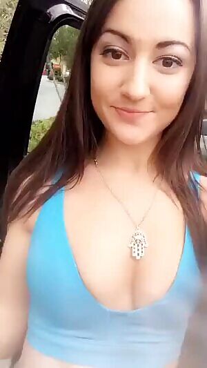 Cutie showing boobies