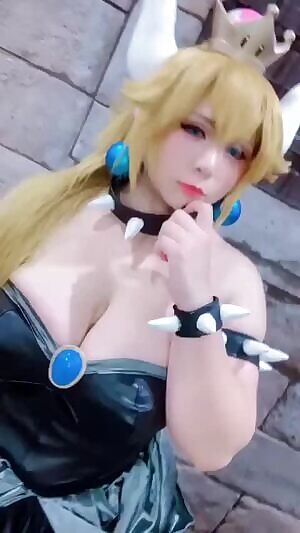 Maryou Chouzuki Cosplaying Bowsette. 💕