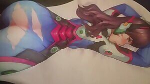 D.Va plastered with cum