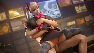 D.Va bouncing on his lap