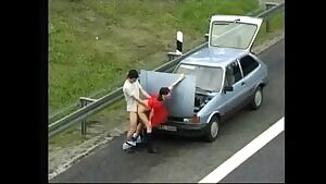 Fucking on the side of the road