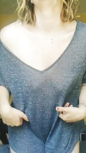 I eel like my boobs look bigger today? more round? idk.