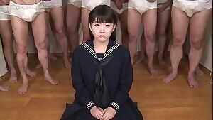 Tsuna Kimura gets her uniform sticky