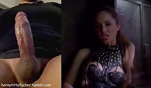 She has the whip to discipline my cock for her pleasure