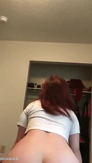 Redhead rides black cock like a pro