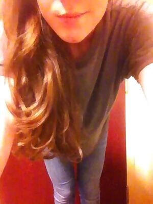 Stripping it off and then bending over