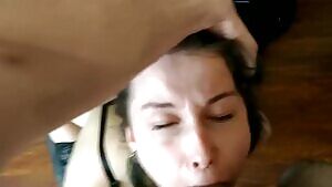 Eye bulging cumshot