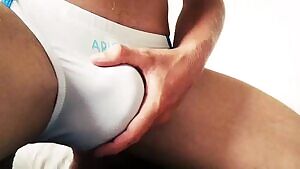 Big white Speedo bulge...