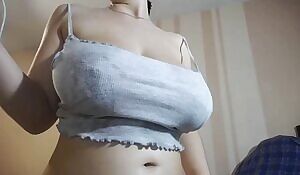 Gorgeous Boobs in White Bustier