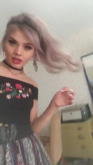 Naughty blonde girl