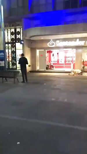 He is trying to deposit in his machine
