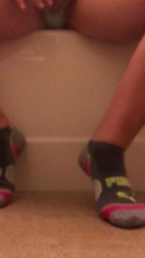 My first post here!! I'm taking my socks off after a long day in my sneakers 😉😈