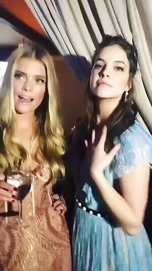 Nina Agdal and Barbara Palvin