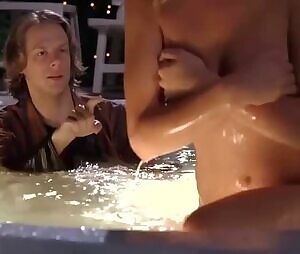 Molly Schade tricked into cleaning her plots before she gets off the Jacuzzi in Eurotrip