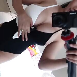 Showing off Her Rack & Swimsuit