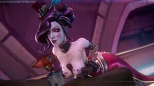 Moxxi giving a titjob