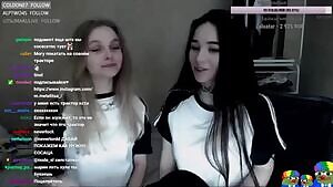 Russian Chicks Make Out During Twitch Stream