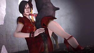 Ada blowing her K9 Friend