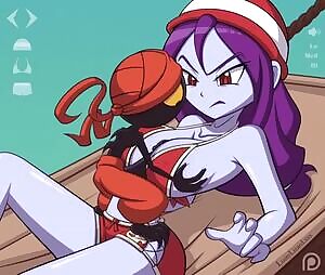 Risky Boots animated cum