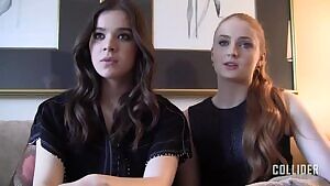 I want a double blowjob from Hailee Steinfeld and Sophie Turner