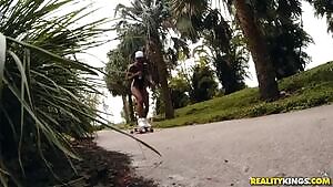 Harley Dean takes white meat