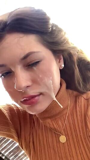 He drenched my face and clothes...