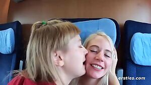 fingering on the train