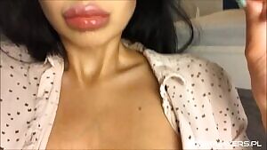 More of my big lips, this time with a lollipop